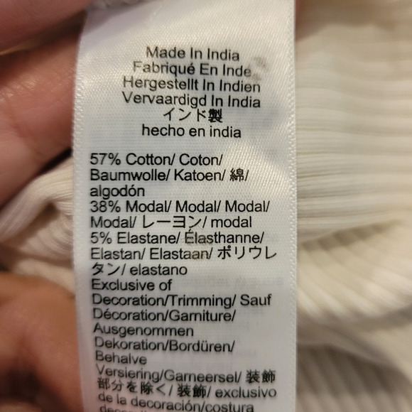 NWT J. Crew Vintage Rib Shrunken T-shirt Contrast Stitch 70'S Retro XS - Picture 9 of 9